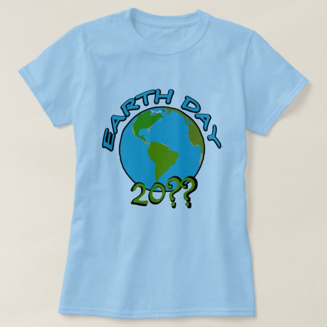 Camiseta Día de la Tierra con año de encargo (Diseño del anverso)