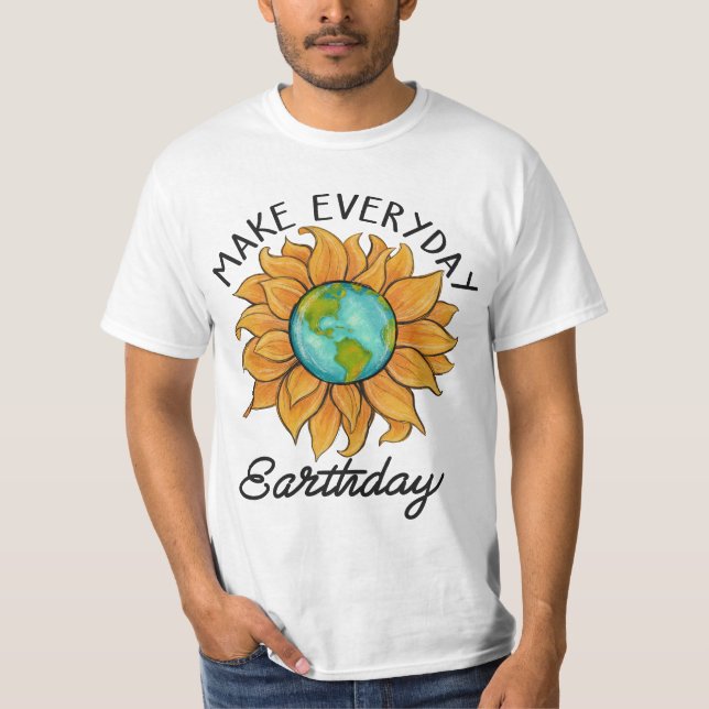 Camiseta Día de la Tierra Día a Día - Llamado a la sostenib (Anverso)