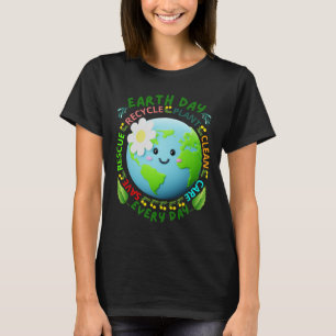 Camiseta Día de la Tierra Día del Profesor del Medio Ambien