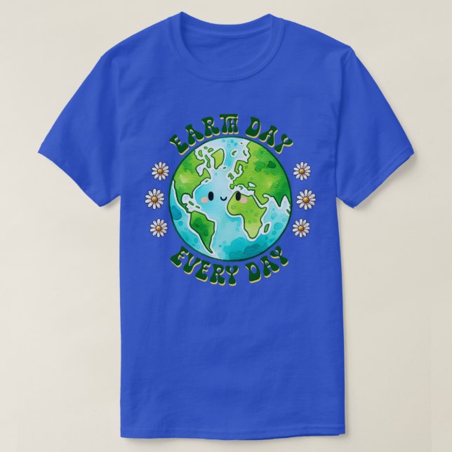 Camiseta Día de la Tierra Diaria 7 (Diseño del anverso)