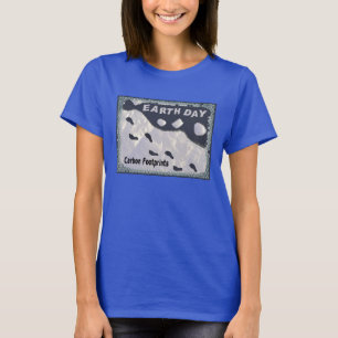 Camiseta Día de la Tierra - Huellas de carbono