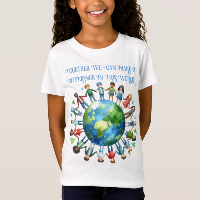 Camiseta Día de la Tierra juntos podemos hacer la diferenci (Anverso)