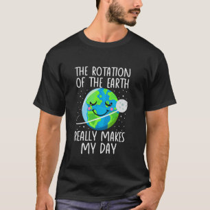 Camiseta Día de la Tierra La rotación de la Tierra realment