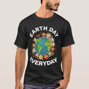 Camiseta Día de la Tierra Niños Camisas Cotidianas Niños Pe