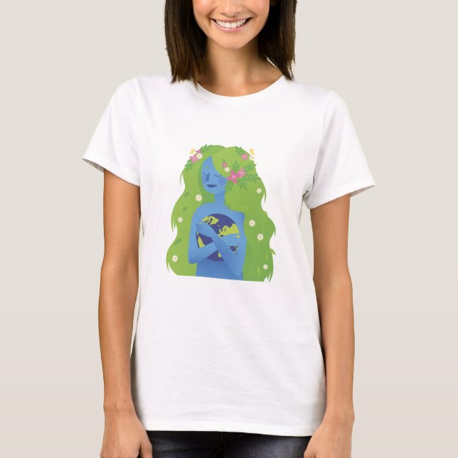 Camiseta Día de la Tierra para las mujeres valientes (Anverso)