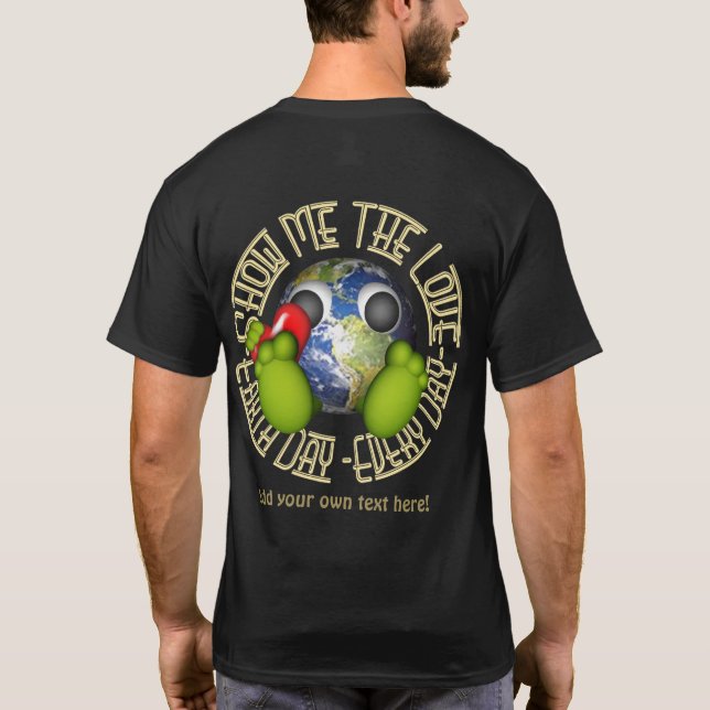 Camiseta Día de la Tierra personalizado (Reverso)