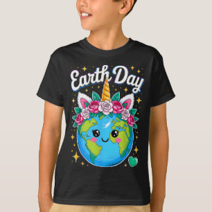 Camiseta Día de la Tierra planeta restaurar tierra salvar e