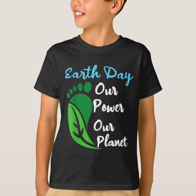 Camiseta Día de la Tierra poder 2026 planeta hombres mujere (Anverso)