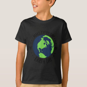 Camiseta Día de la Tierra Restaurando el arte de la flor de