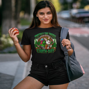 Camiseta Día de la Tierra Salvaje de los Conejos Blancos
