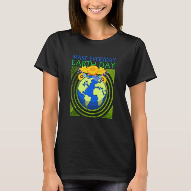 Camiseta Día de la Tierra Salvar el medio ambiente Proteger (Anverso)