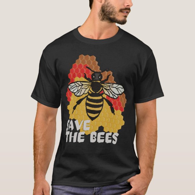 Camiseta Día de la Tierra, salven a las abejas (Anverso)