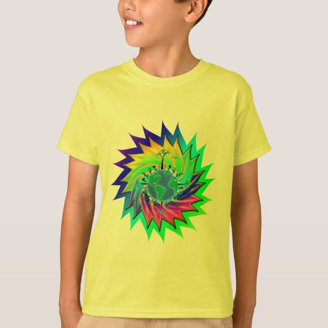 Camiseta Día de la Tierra ~ Sunburst (Anverso)