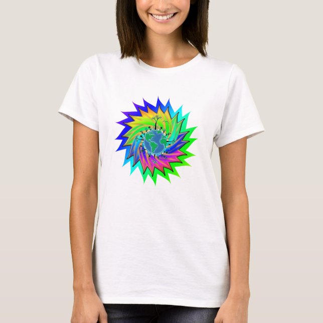 Camiseta Día de la Tierra ~ Sunburst (Anverso)