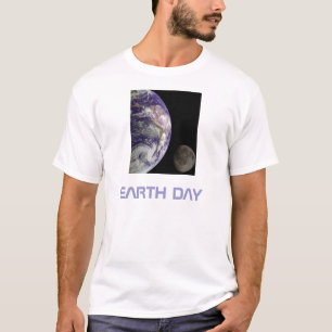 Camiseta Día de la Tierra - Tierra y luna