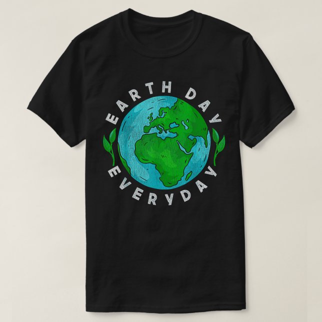 Camiseta Día de la Tierra todos los días (Diseño del anverso)