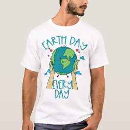 Camiseta Día de la Tierra todos los días, apoya al planeta