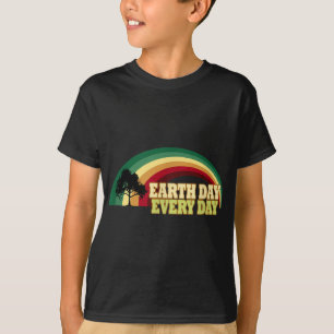 Camiseta Día de la Tierra Todos los Días Árbol Protección A