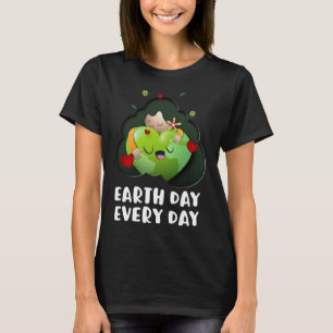 Camiseta Día de la Tierra Todos Los Días Chica Abrazando Gl