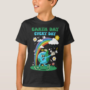 Camiseta Día de la Tierra Todos Los Días Las Flores De Glob