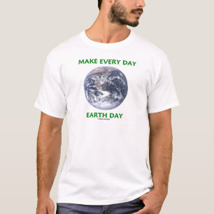 Camiseta Día de la Tierra Todos los Días (Tierra de Mármol