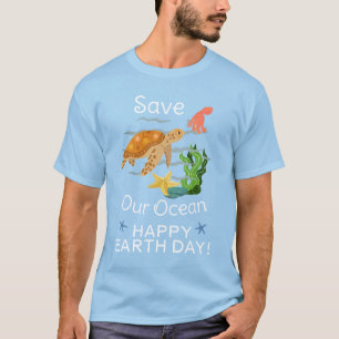 Camiseta Día de la Tierra todos los días, ve verde, salva n