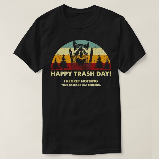 Camiseta Día de la Trash Retro (Diseño del anverso)