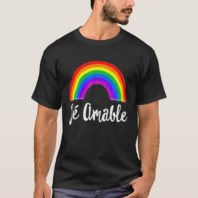 Camiseta Día de la Unidad coincidente Naranja Sé Amable Bil (Anverso)
