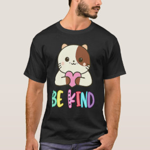 Camiseta Día de la Unidad Gato Corazón Sé Amable Anti Acos