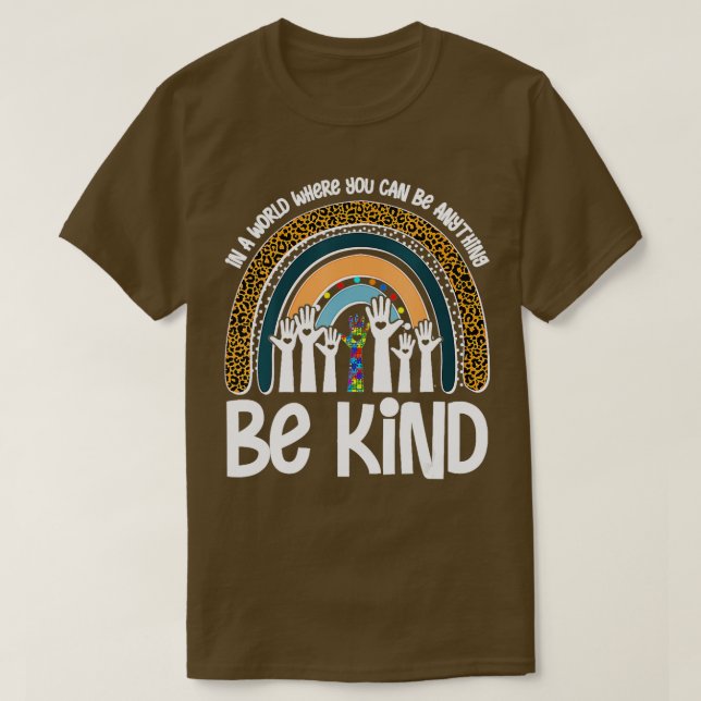 Camiseta Día de la Unidad Niños Naranjas Sean Amables Mujer (Diseño del anverso)