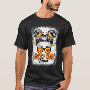 Camiseta Día De La Unidad Vibes Desordenado Naranja De Bun 