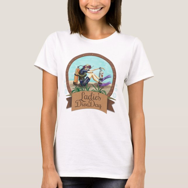 Camiseta Día de la zambullida de las señoras (Anverso)