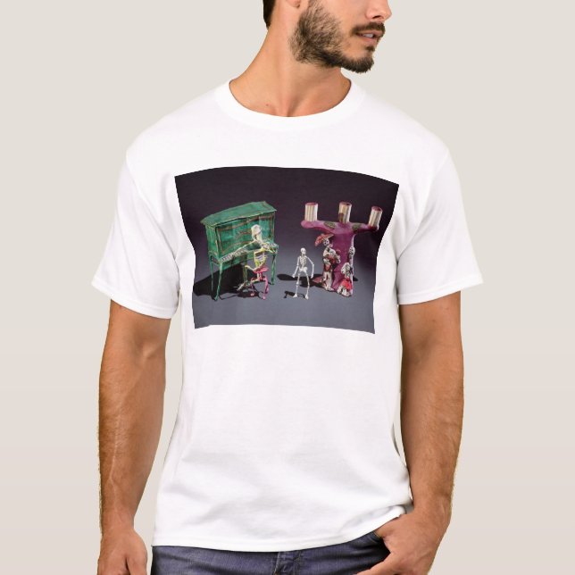 Camiseta Día de las figuras muertas como músicos (Anverso)