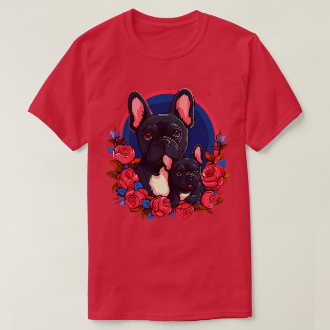 Camiseta Día de las Madres Bulldog Francés (Diseño del anverso)