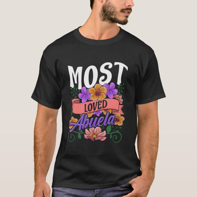 Camiseta Día de las Madres Floral Abuela Más Querida (Anverso)