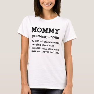 Camiseta día de las madres mujeres Definición divertida de