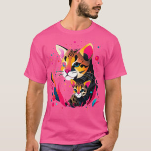 Camiseta Día de las madres ocelote