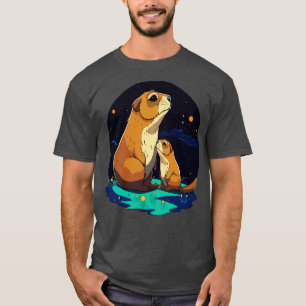 Camiseta Día de las madres perrito de la pradera