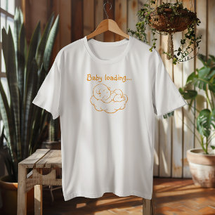 Camiseta Día de las madres primerizas embarazadas naranja