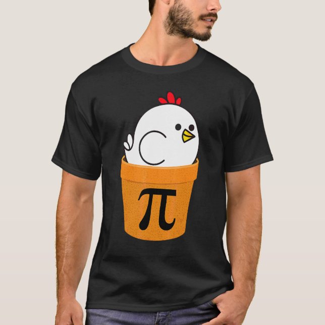 Camiseta Día de las matemáticas divertidas de Chicken Pot P (Anverso)