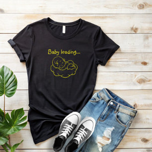 Camiseta Día de las Primeras Madres Embarazadas amarillo