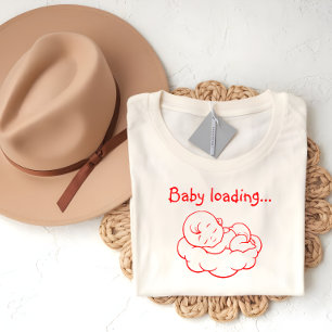 Camiseta Día de las primeras madres embarazadas rojo