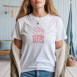 Camiseta Día de las Primeras Madres Embarazadas rojo