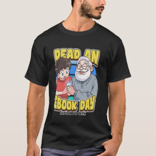 Camiseta Día de leer un eBook 18 de septiembre Libros de le