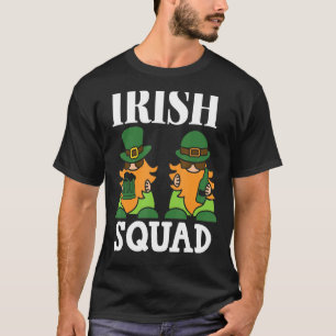 Camiseta Día de Leprechauns de la Escuadrón Irlandesa Santa