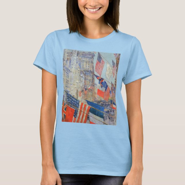 Camiseta Día de los Aliados, mayo de 1917 por Childe Hassam (Anverso)
