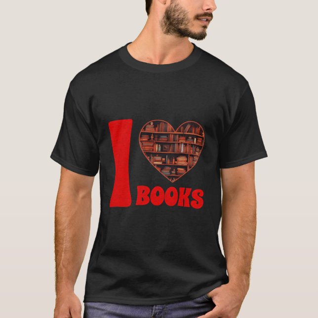 Camiseta Día de los Amantes del Libro Me Encanta Libros Bib (Anverso)