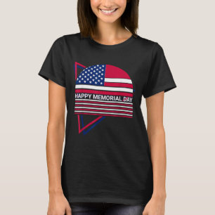 Camiseta Día de los Caídos Bandera de EE. UU. Patriótico Fe