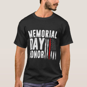 Camiseta Día de los Caídos Honra a Quienes Sirvieron y Sacr