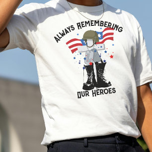 Camiseta Día de los Caídos, Recordar y Honrar